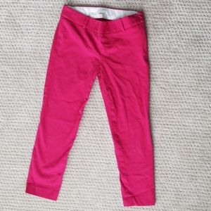 J Crew stretch pink capris pants
